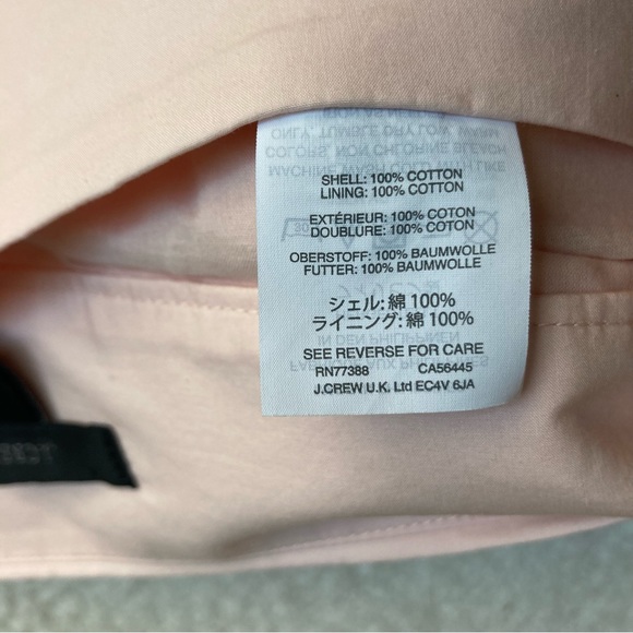 J Crew Women's blush pink high waisted shorts with pleat and bow detail, Sz 00 - Picture 12 of 16